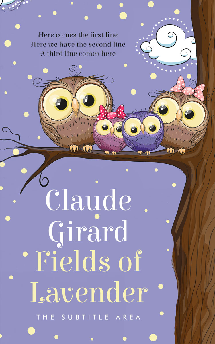 2D view of Premade Children's Book Cover - Blue Bell