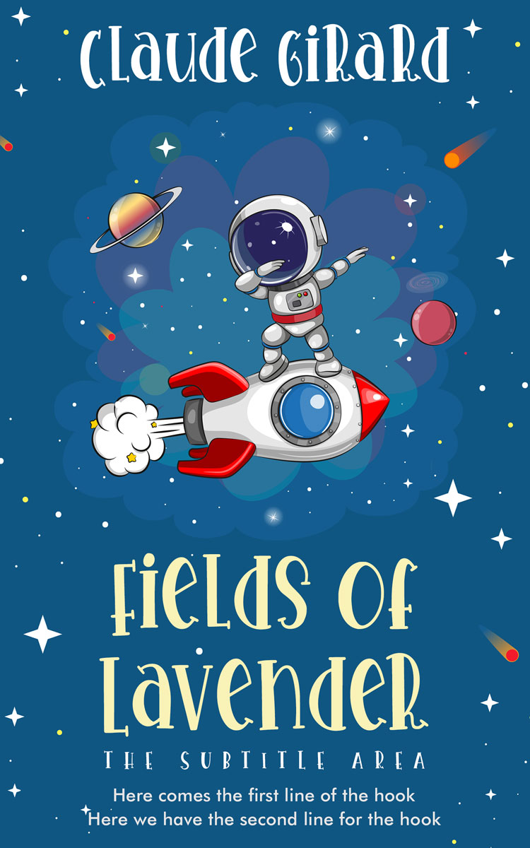 2D view of Premade Children's Book Cover - Chathams Blue