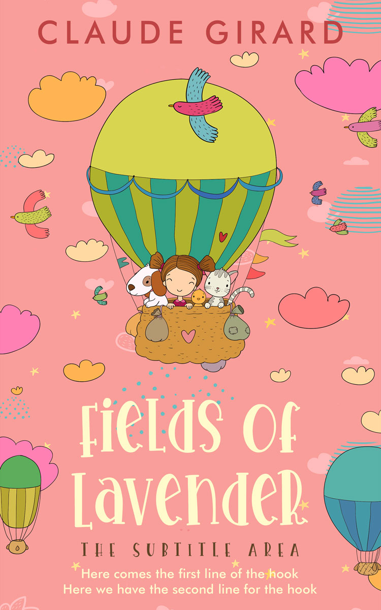 2D view of Premade Children's Book Cover - Rose Bud