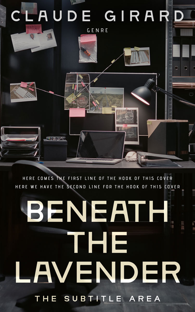 2D view of Premade Mystery & Thriller & Suspense Book Cover - Log Cabin