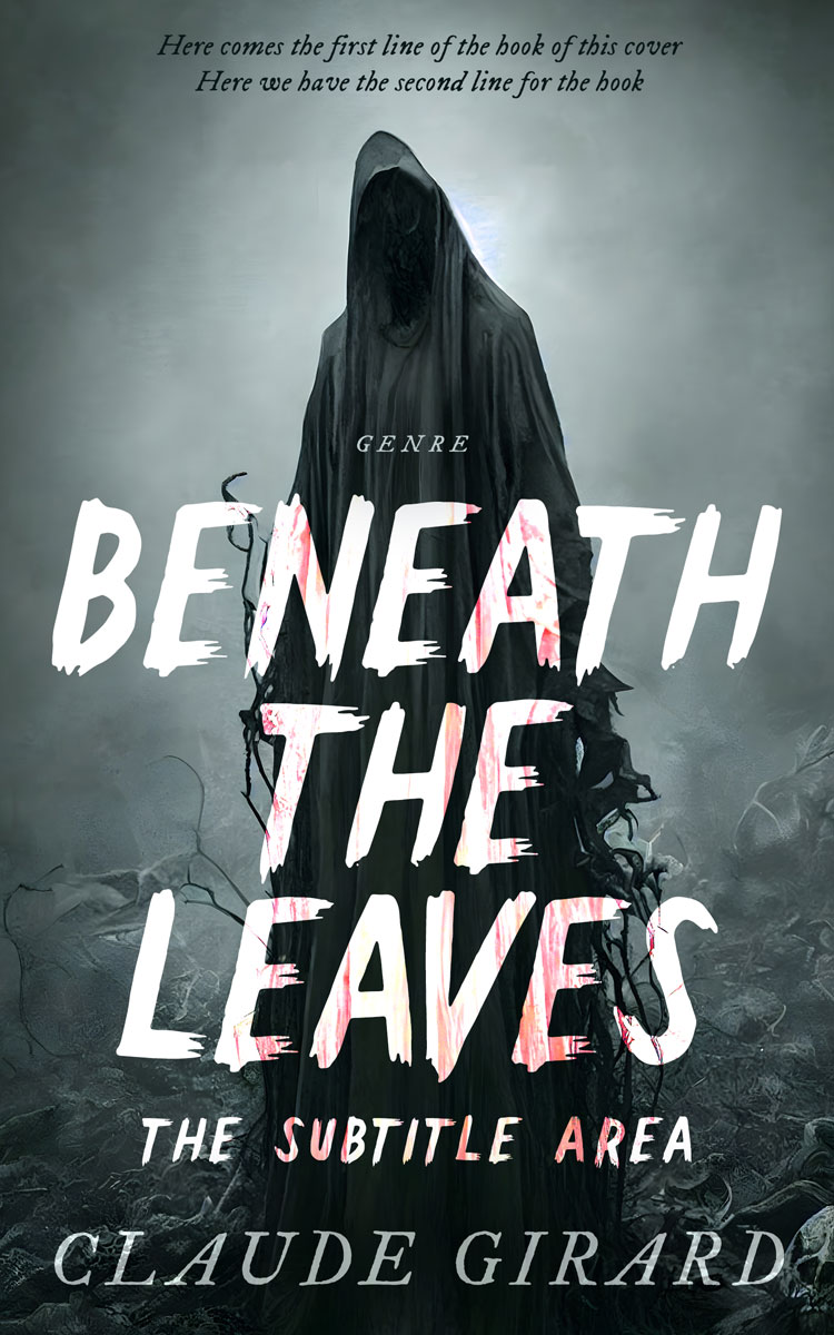 2D view of Premade Horror Book Cover - Outer Space