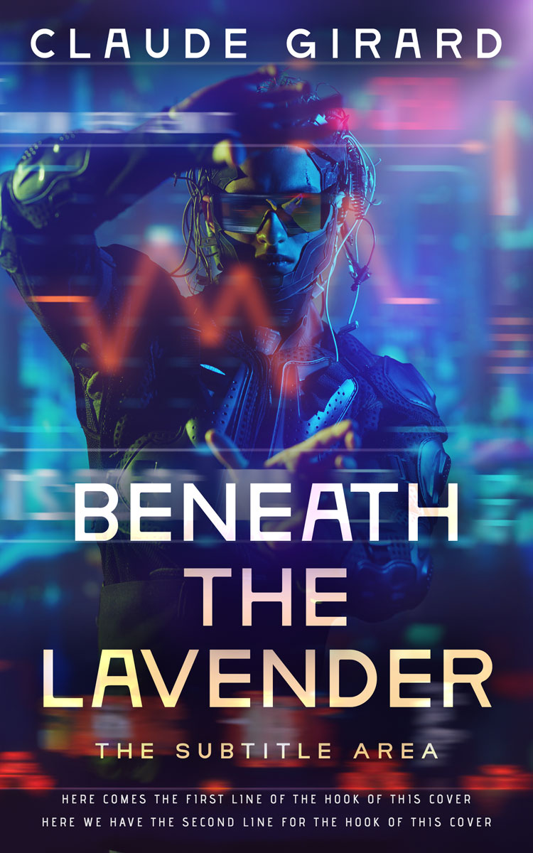 2D view of Premade Science Fiction Book Cover - Port Gore