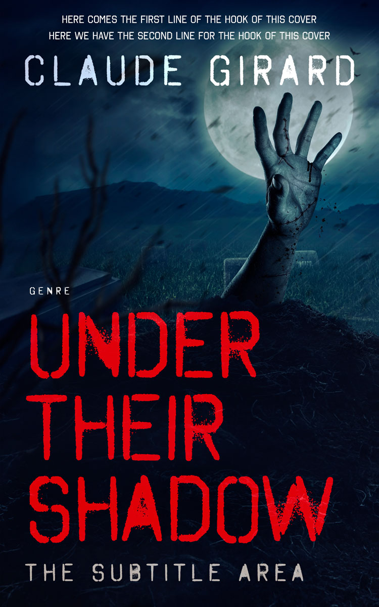 2D view of Premade Horror Book Cover - Black Pearl