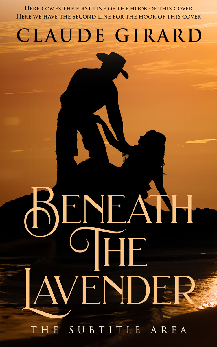 2D view of Premade Romance Book Cover - El Paso