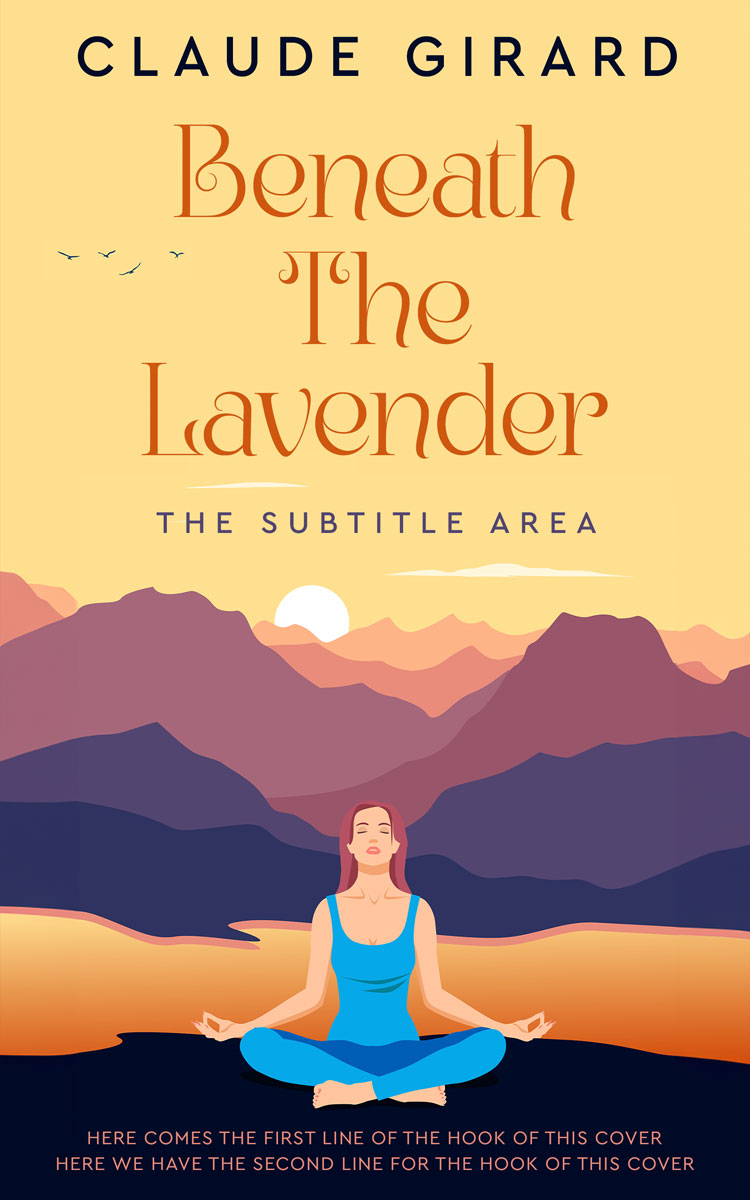 2D view of Premade Health & Dieting & Fitness Book Cover - Cloud Burst