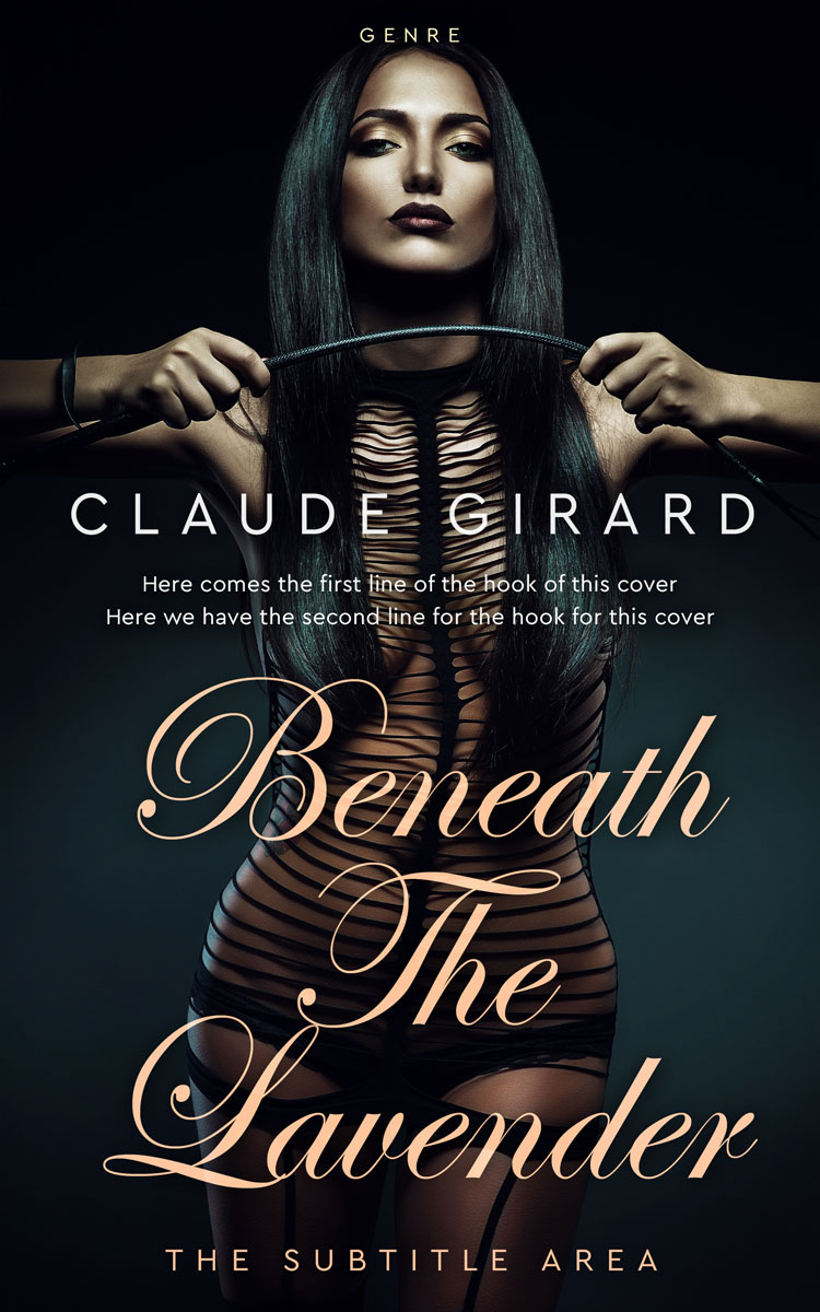 2D view of Premade Erotica Book Cover - Black