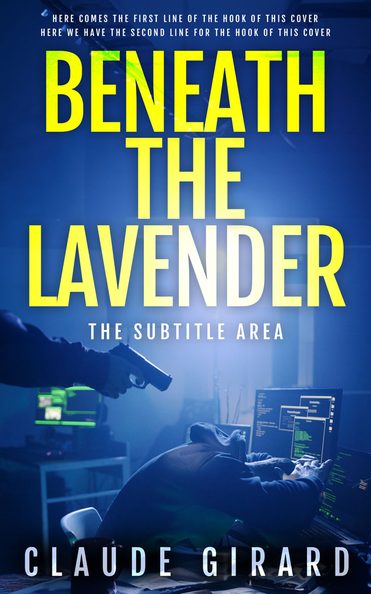 2D view of Premade Mystery & Thriller & Suspense Book Cover - Chathams Blue