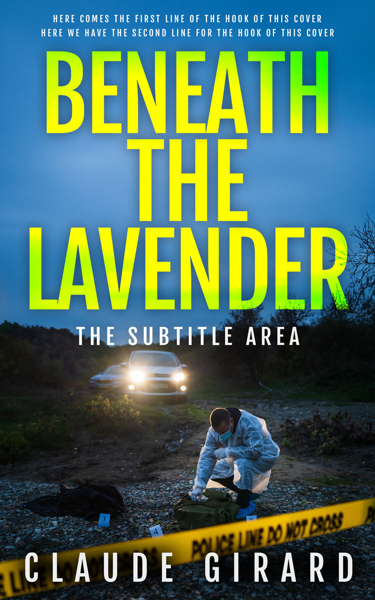 2D view of Premade Mystery & Thriller & Suspense Book Cover - Heavy Metal