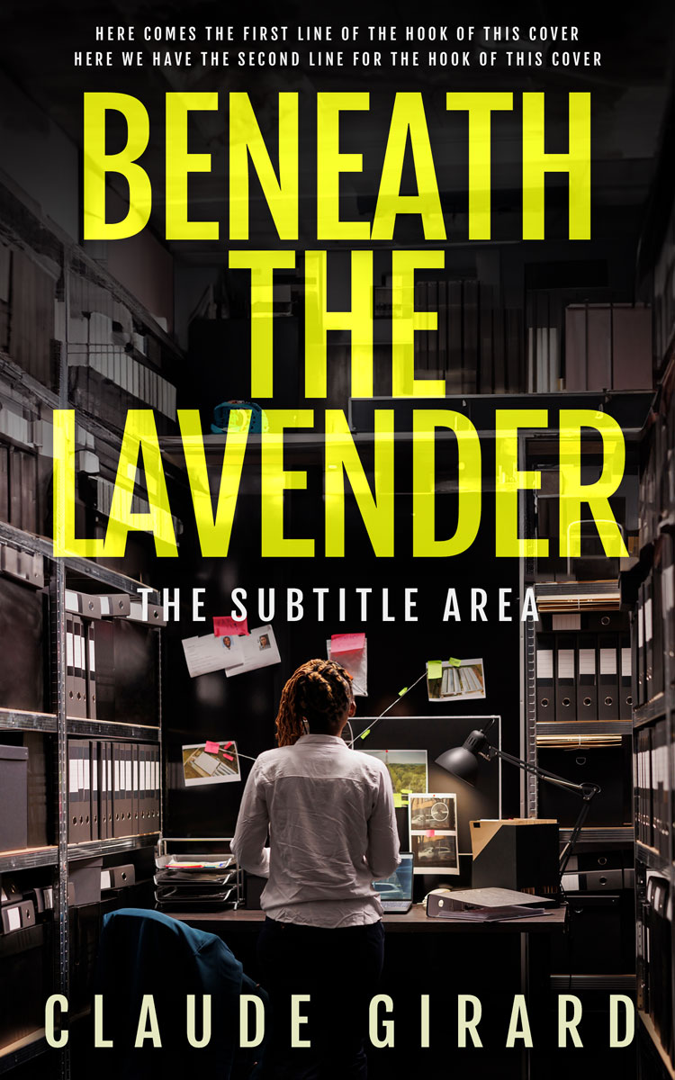 2D view of Premade Mystery & Thriller & Suspense Book Cover - Wattle