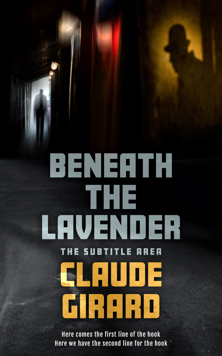 2D view of Premade Mystery & Thriller & Suspense Book Cover - Cod Gray