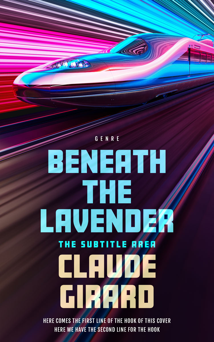 2D view of Premade Action & Adventure Book Cover - Revolver