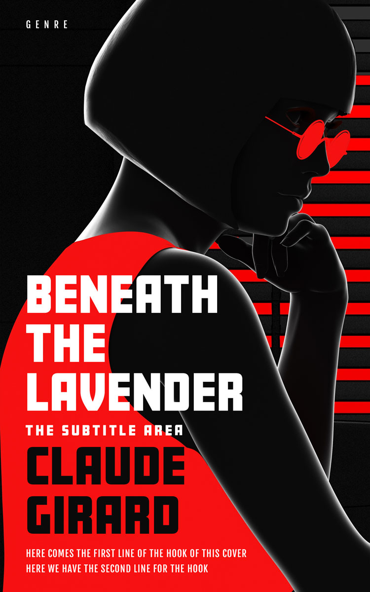 2D view of Premade Mystery & Thriller & Suspense Book Cover - Cod Gray