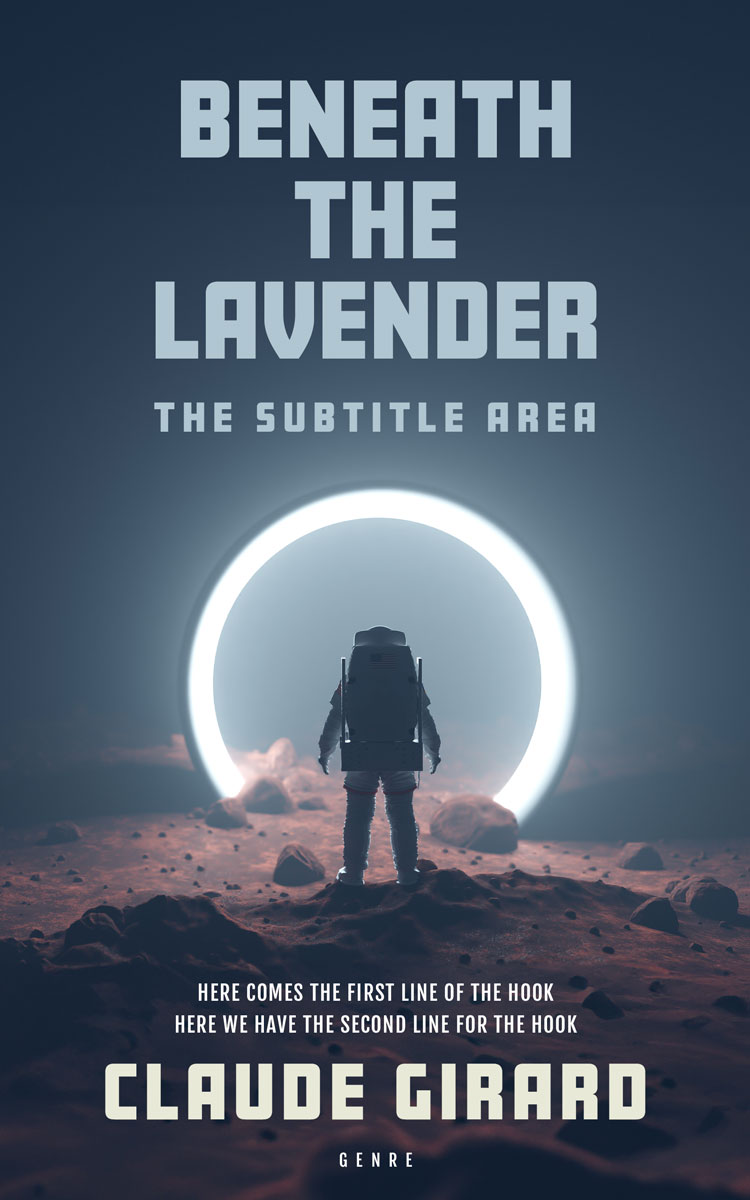 2D view of Premade Science Fiction Book Cover - Pickled Bluewood