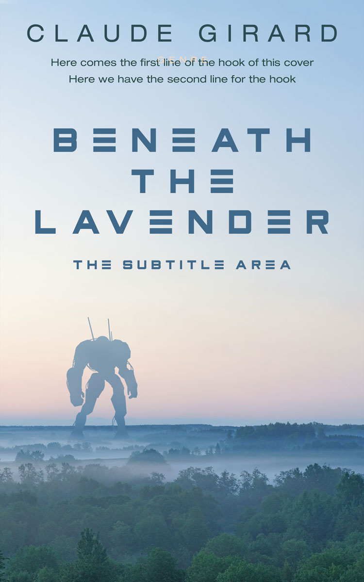 2D view of Premade Apocalyptica Book Cover - Geyser