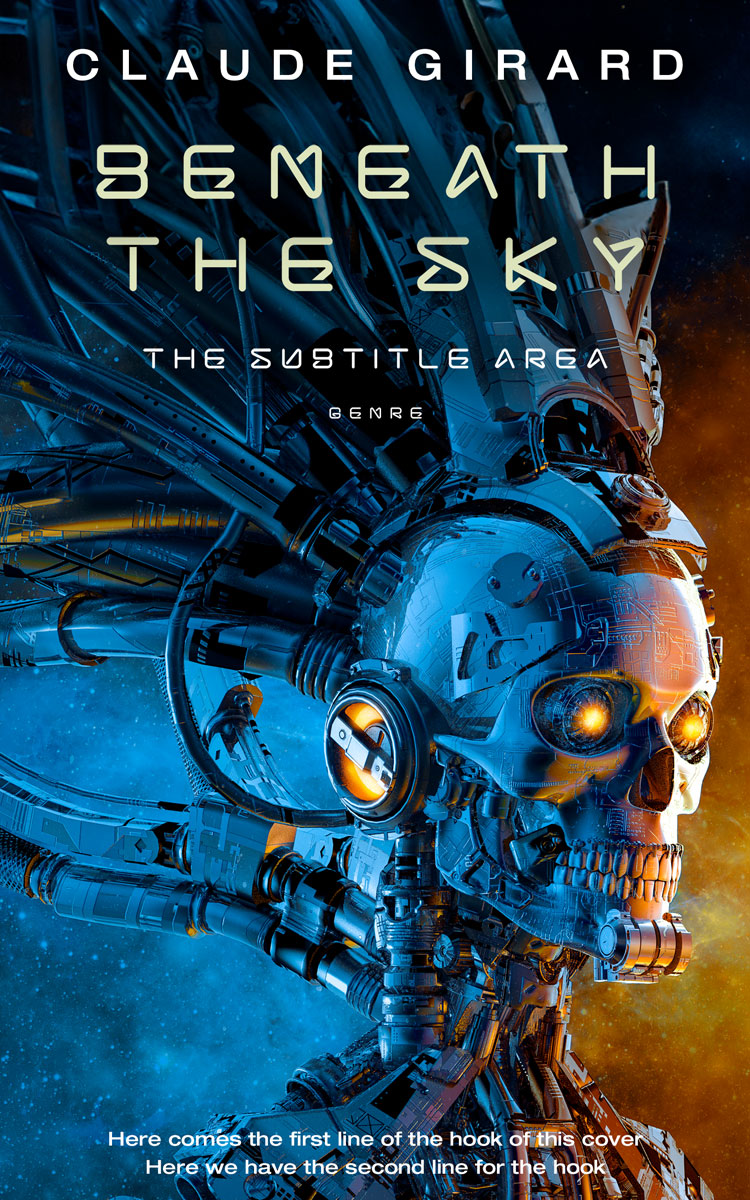 2D view of Premade Science Fiction Book Cover - Mirage