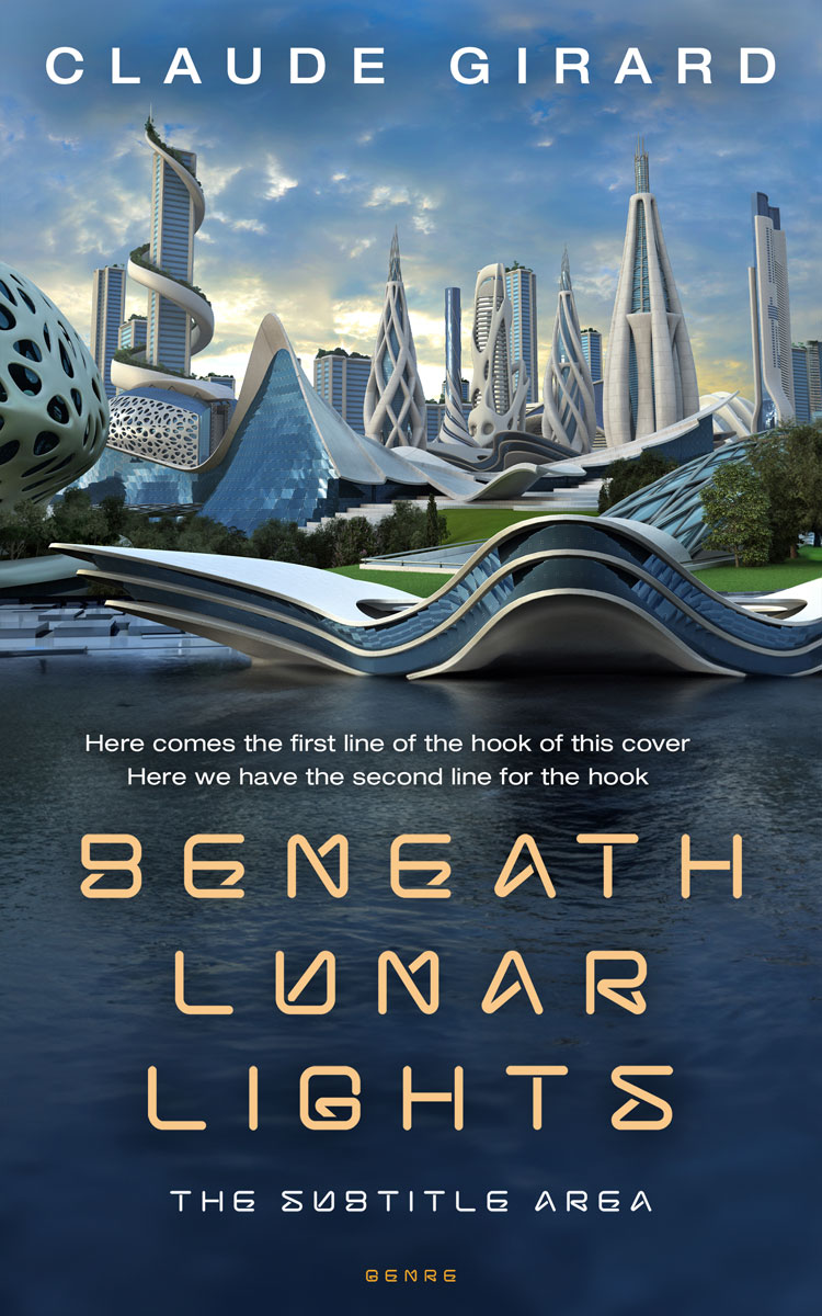 2D view of Premade Science Fiction Book Cover - Pickled Bluewood