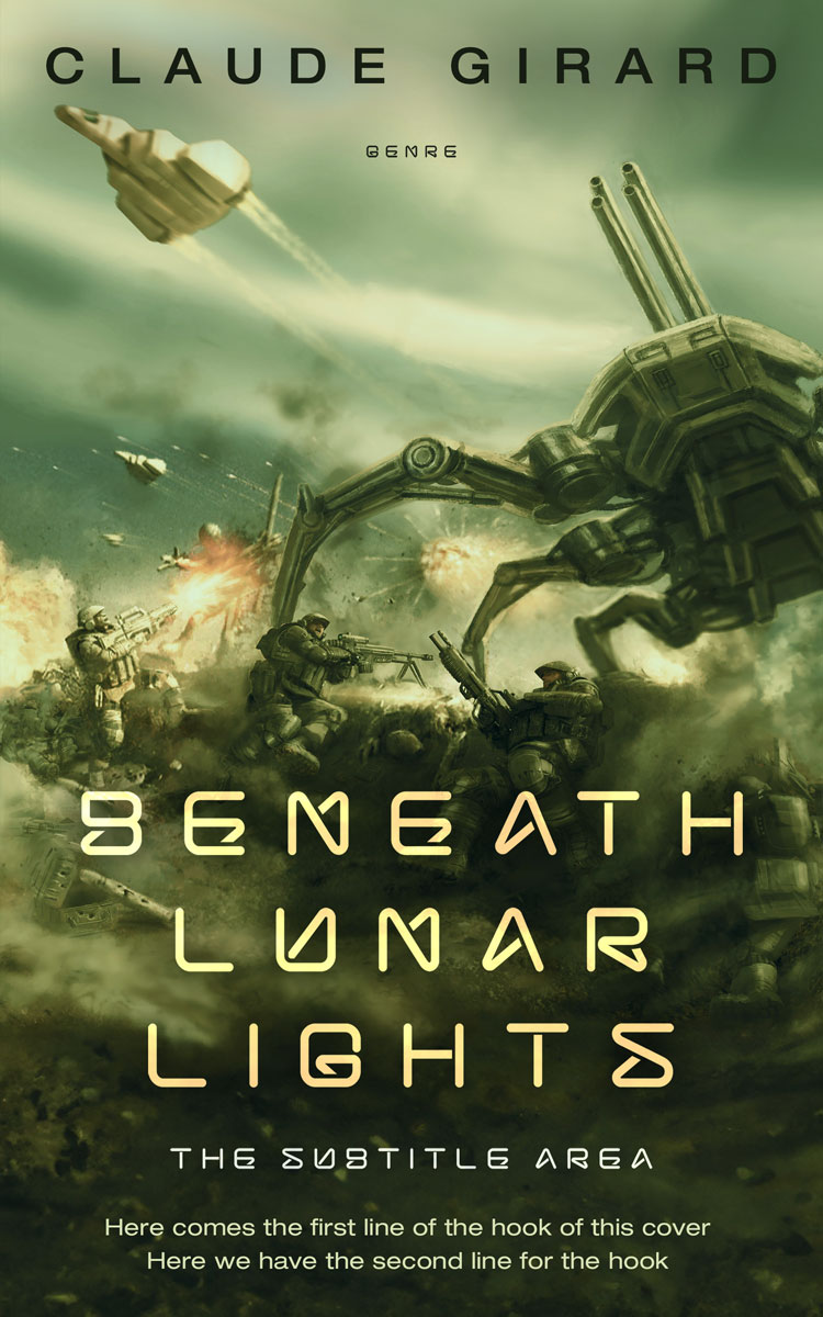 2D view of Premade Science Fiction Book Cover - Green Kelp