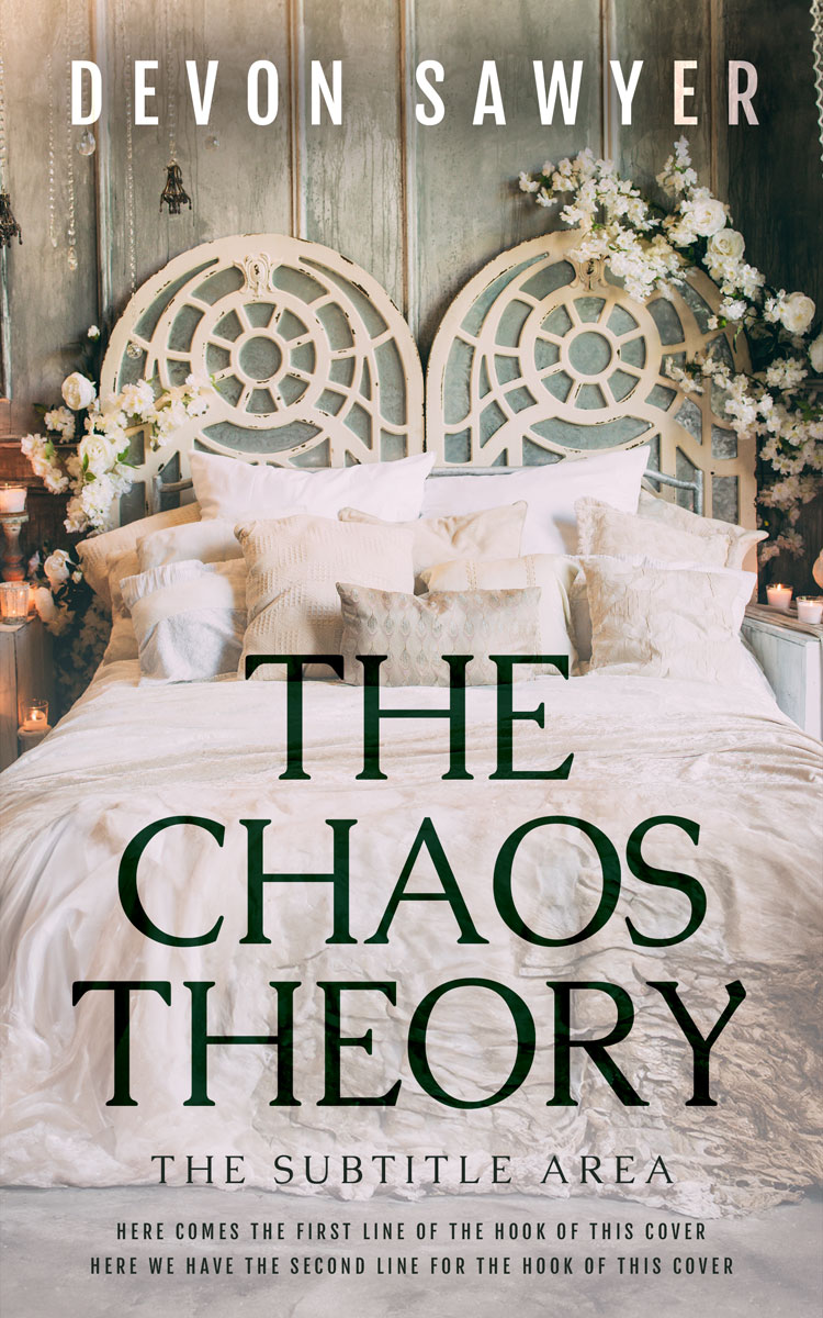 2D view of Premade Romance Book Cover - Silver Rust