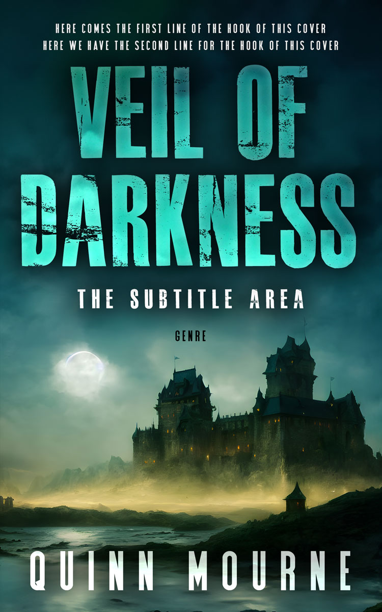 2D view of Premade Fantasy Book Cover - Gable Green