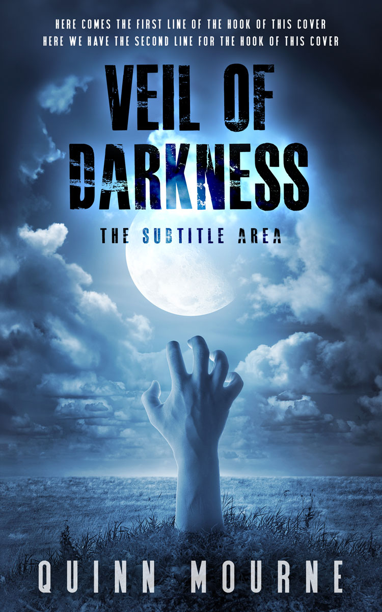 2D view of Premade Horror Book Cover - San Juan