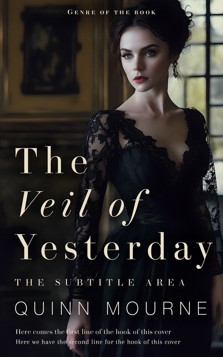 2D view of Premade Historical Book Cover - Cod Gray