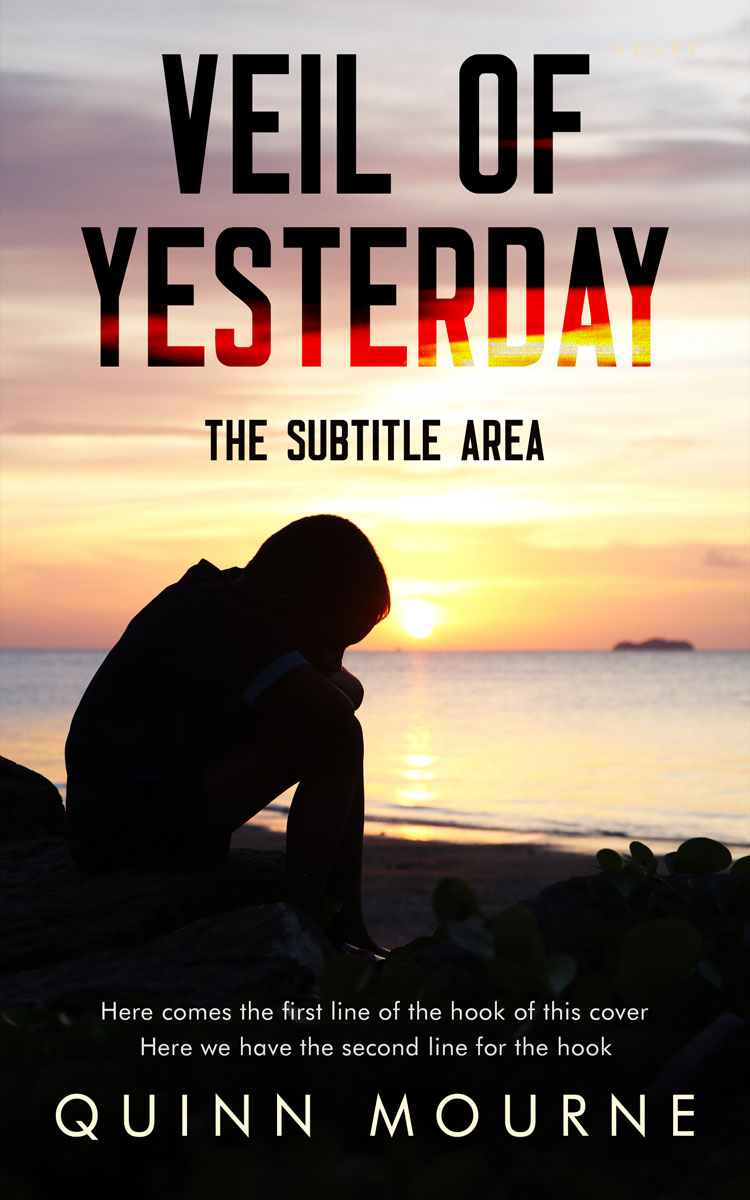 2D view of Premade Teen & Young Adult Book Cover - Grain Brown