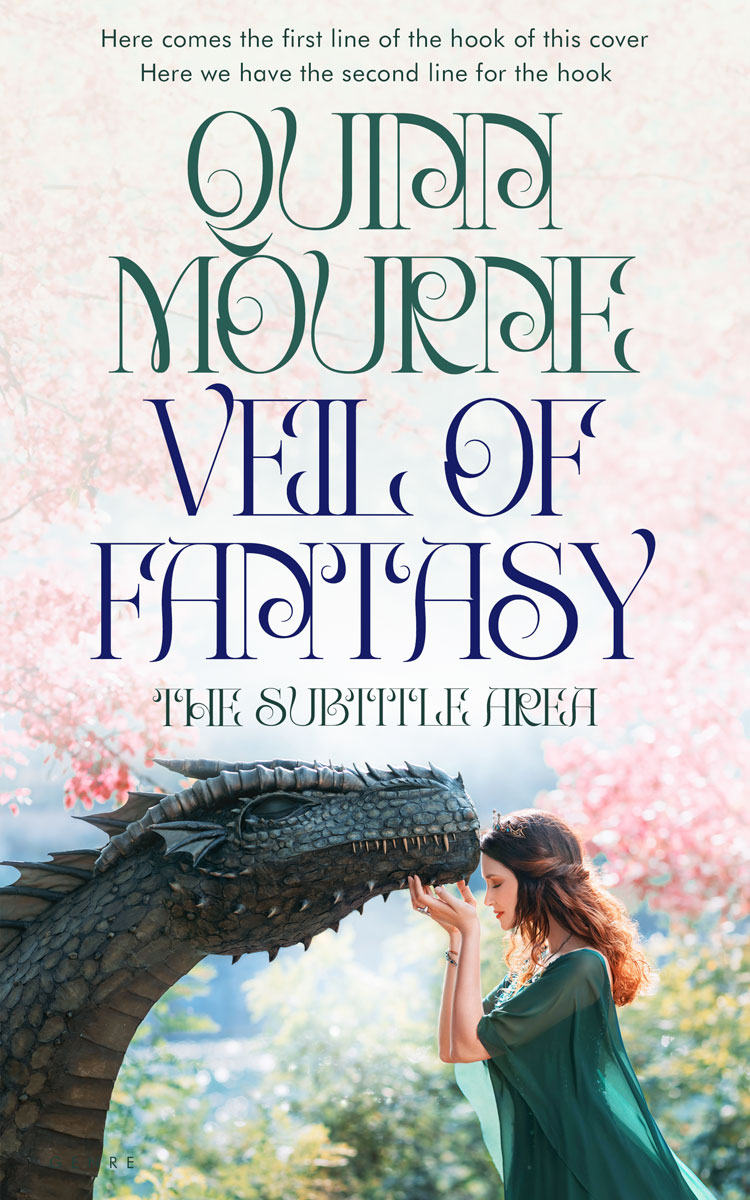 2D view of Premade Fantasy Book Cover - Limed Spruce