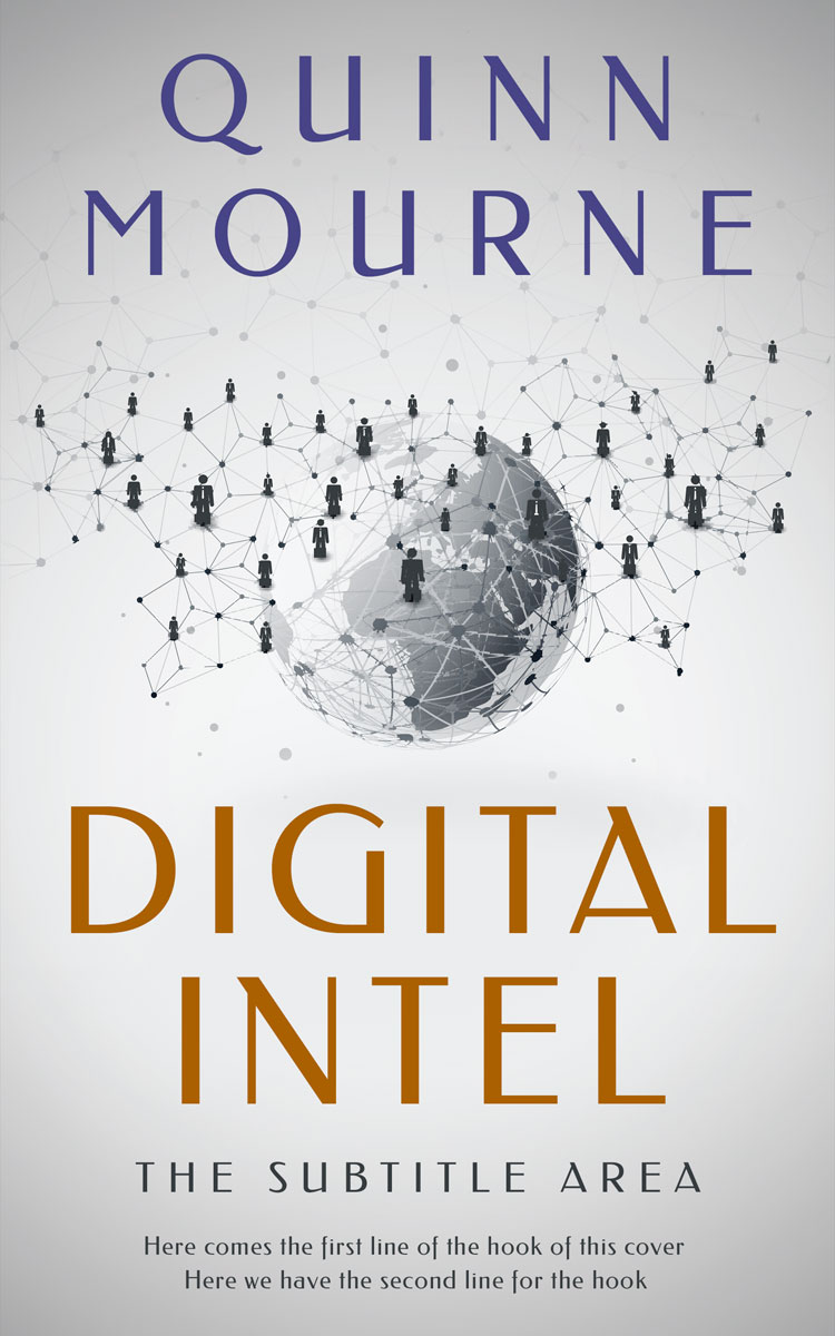 2D view of Premade Business Book Cover - Iron