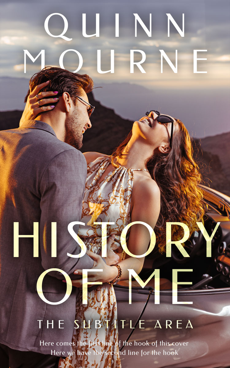 2D view of Premade Romance Book Cover - Sand Dune