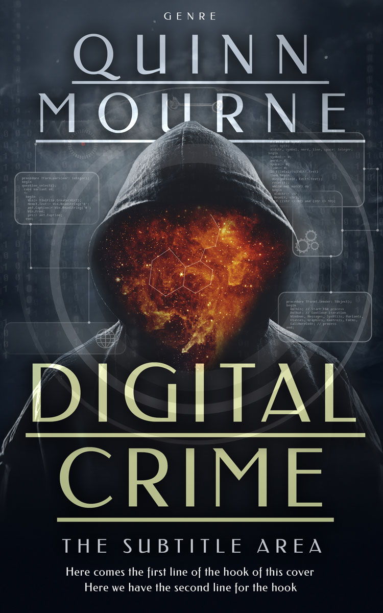 2D view of Premade Mystery & Thriller & Suspense Book Cover - Shark