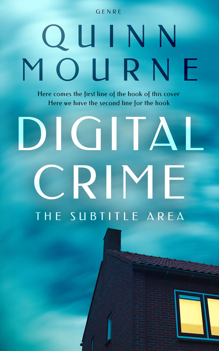 2D view of Premade Mystery & Thriller & Suspense Book Cover - Boston Blue