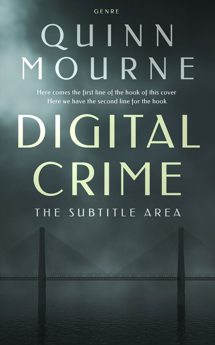 2D view of Premade Mystery & Thriller & Suspense Book Cover - Outer Space