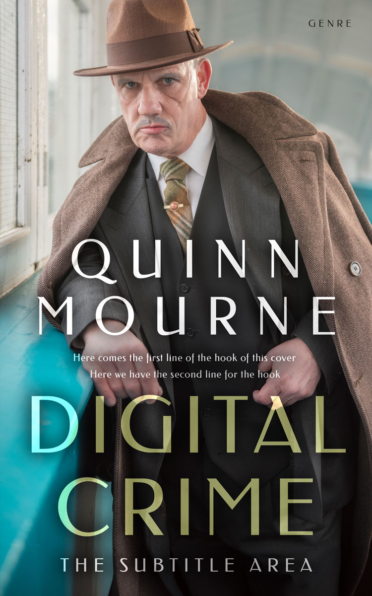 2D view of Premade Mystery & Thriller & Suspense Book Cover - Outer Space