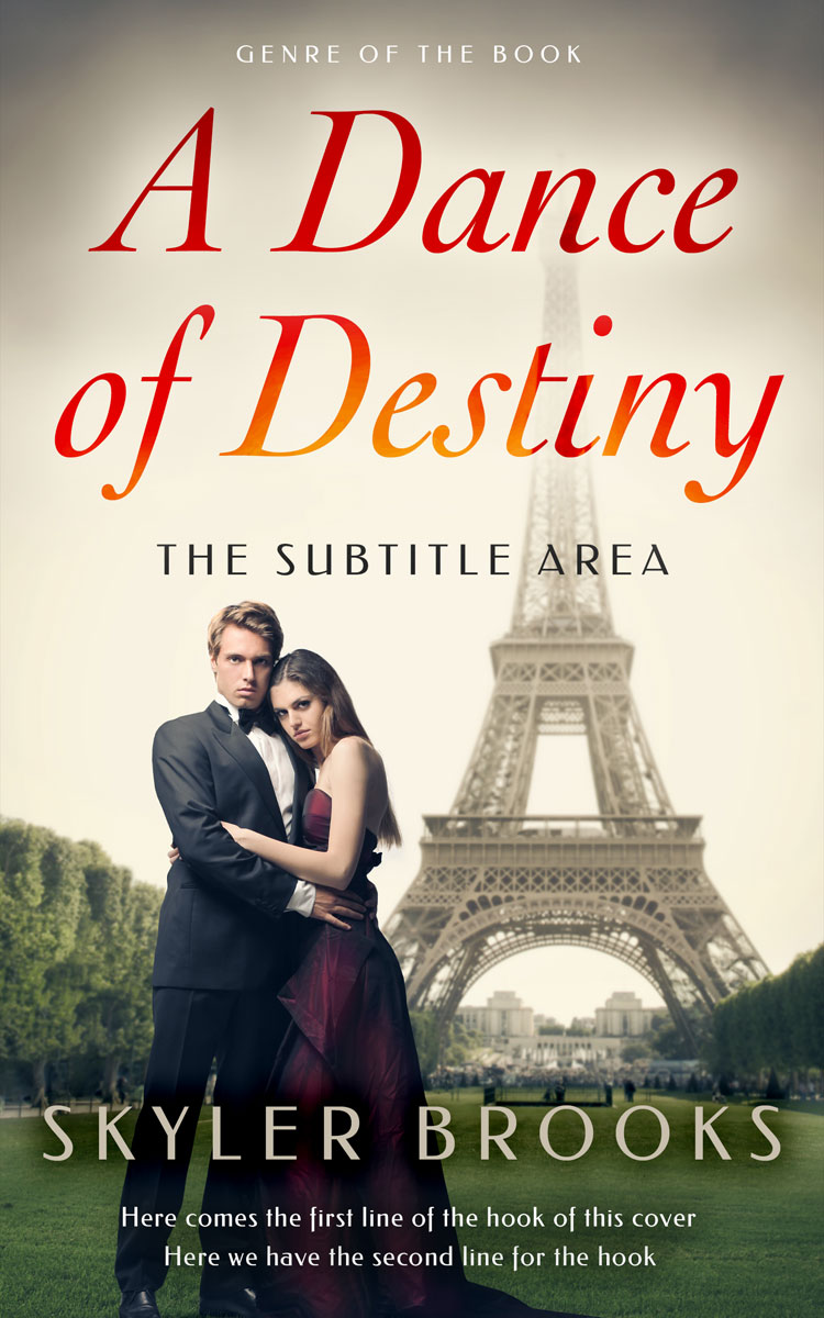 2D view of Premade Romance Book Cover - Heavy Metal