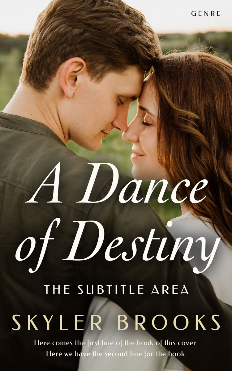 2D view of Premade Romance Book Cover - Vanilla