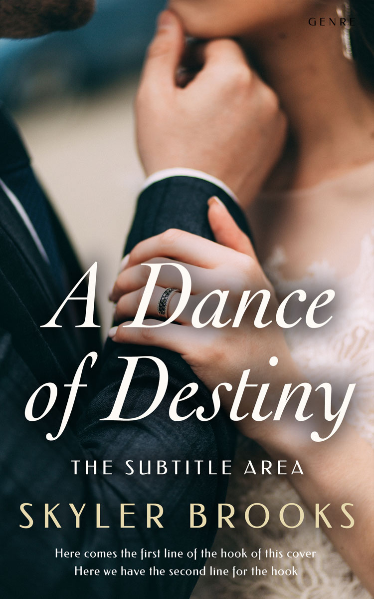 2D view of Premade Romance Book Cover - Vanilla