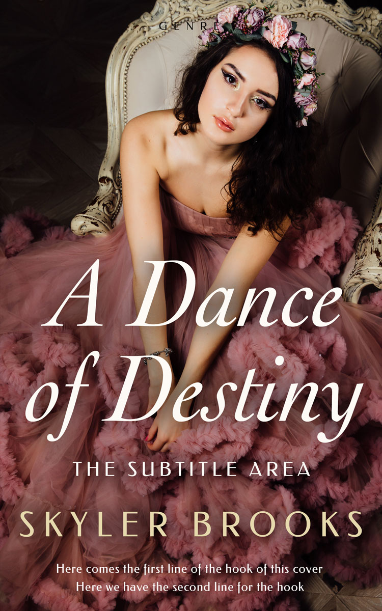 2D view of Premade Chick Lit Book Cover - Crater Brown