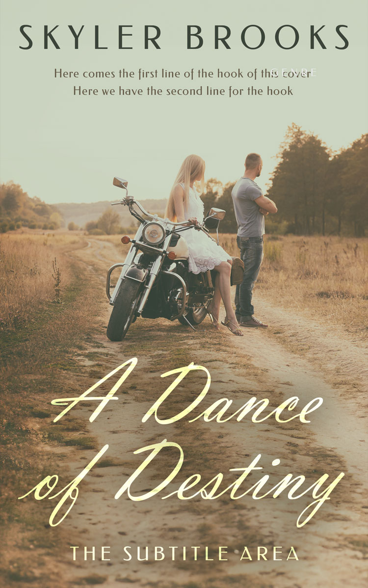 2D view of Premade Romance Book Cover - Domino