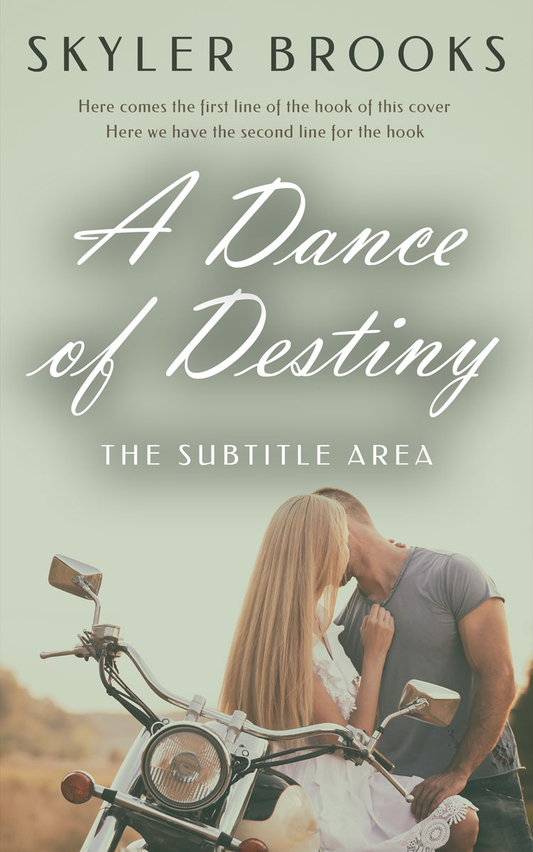 2D view of Premade Romance Book Cover - Green Spring