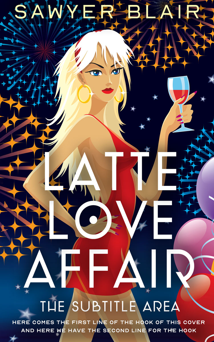 2D view of Premade Romance Book Cover - Tan