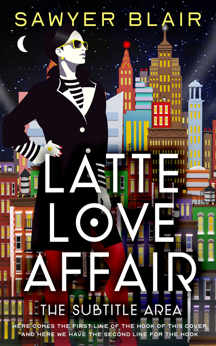 2D view of Premade Chick Lit Book Cover - Sorrell Brown