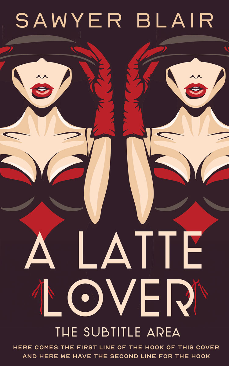 2D view of Premade Erotica Book Cover - Wheat