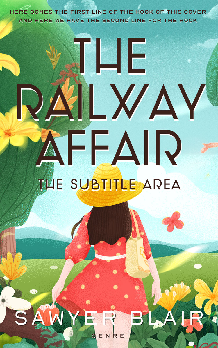 2D view of Premade Chick Lit Book Cover - Skeptic