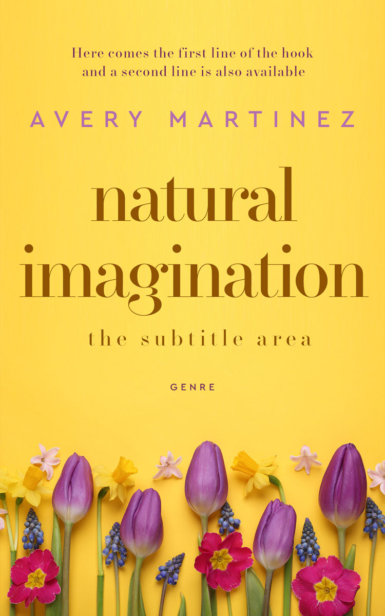 2D view of Premade Nature Book Cover - Cream Can