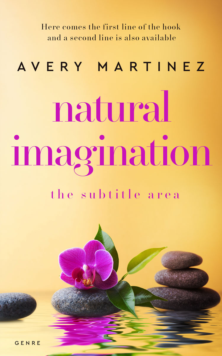 2D view of Premade Health & Mind & Body Book Cover - Buff