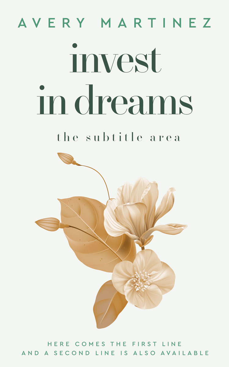 2D view of Premade Nature Book Cover - Desert Storm