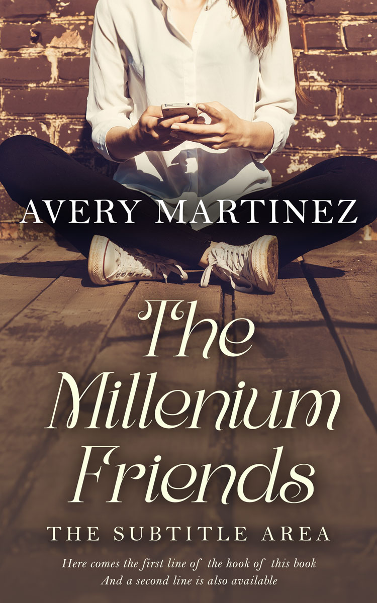 2D view of Premade Teen & Young Adult Book Cover - Rock