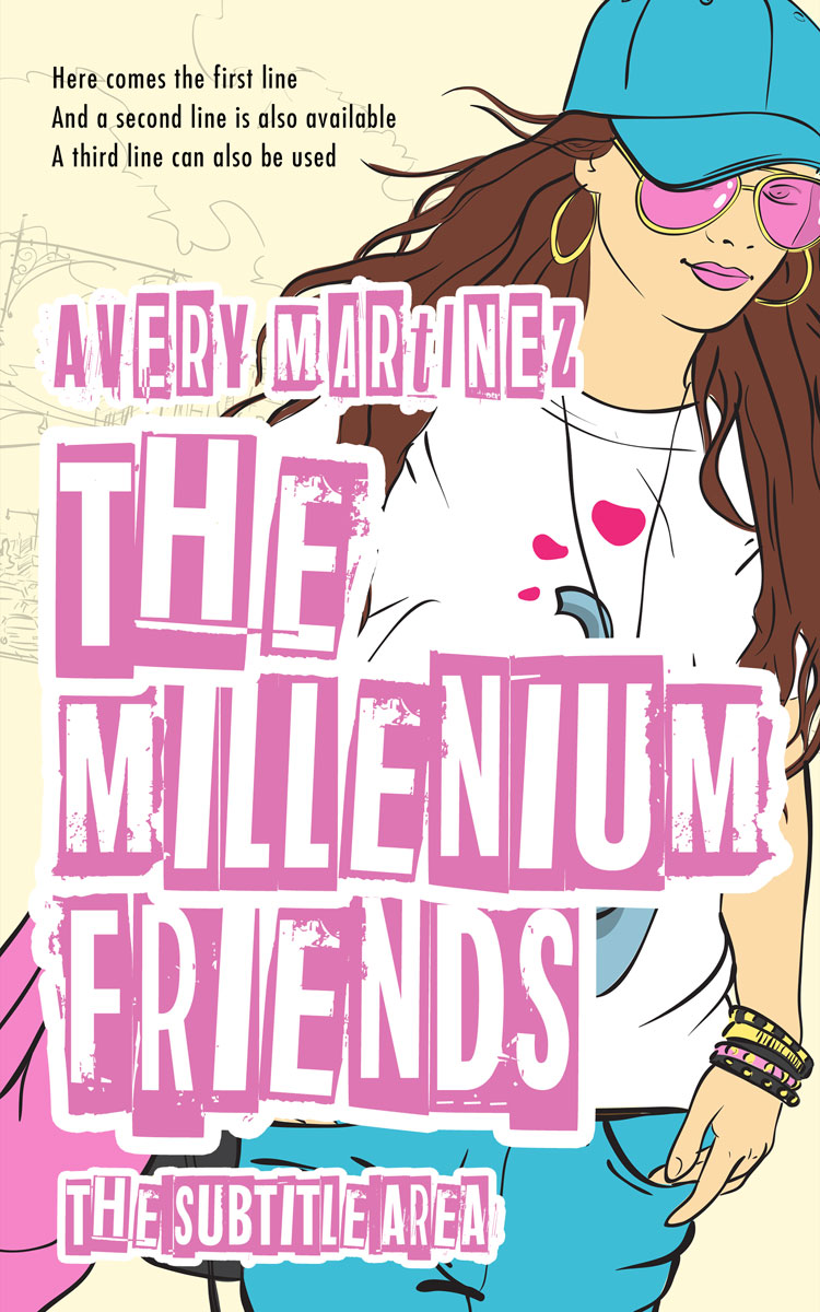 2D view of Premade Teen & Young Adult Book Cover - Beauty Bush