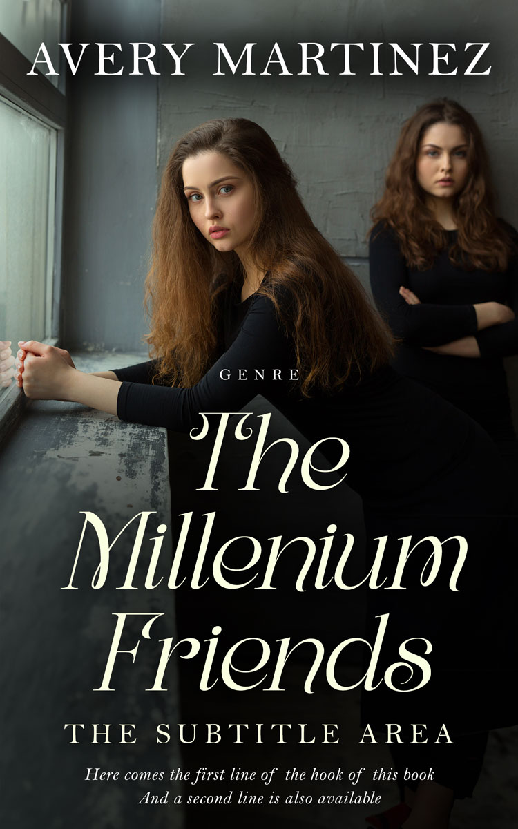 2D view of Premade Teen & Young Adult Book Cover - Heavy Metal