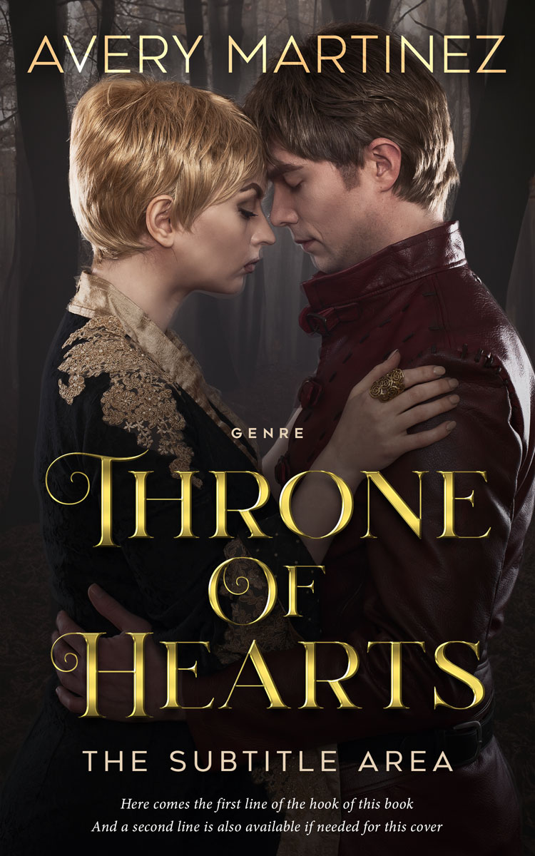 2D view of Premade Fantasy Book Cover - Cocoa Brown